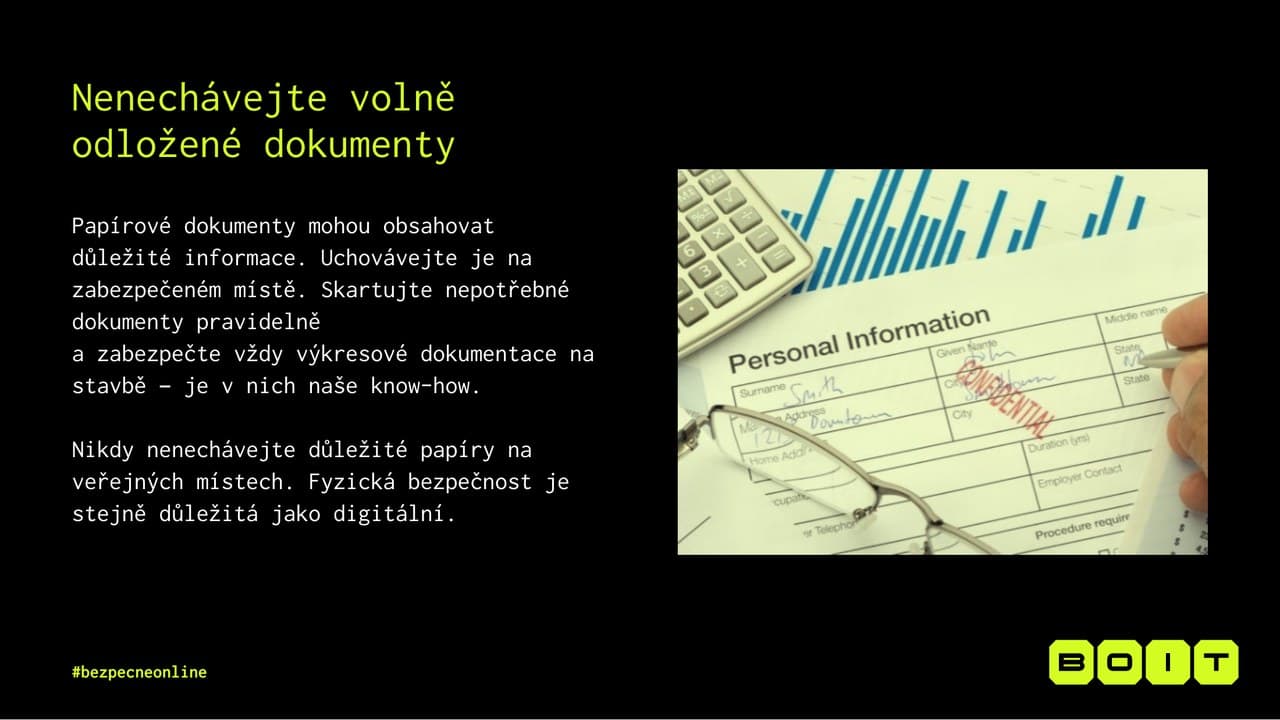 Ukázka tématu odložených dokumentů