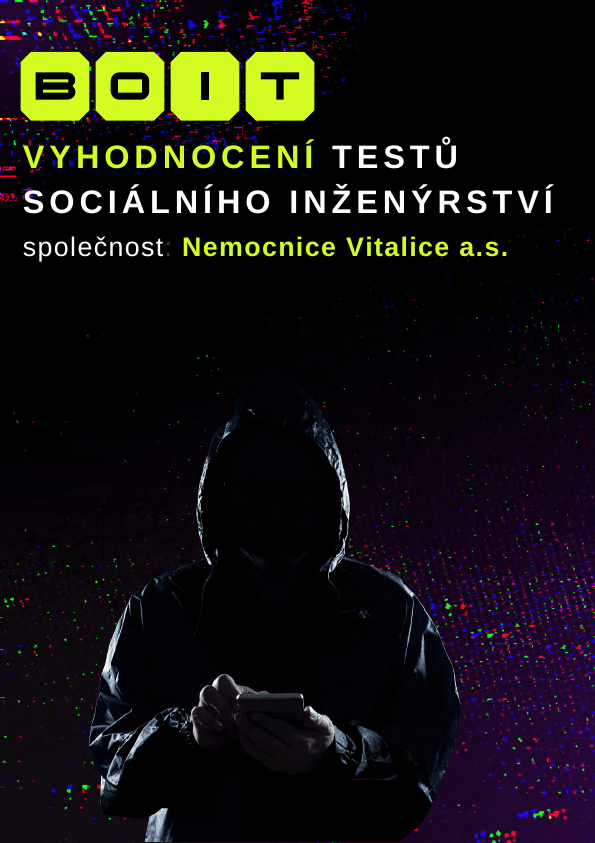 Titulní strana vzorového reportu BOIT