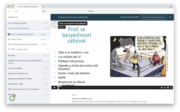Bezpečnostní minimum zaměstnance​
